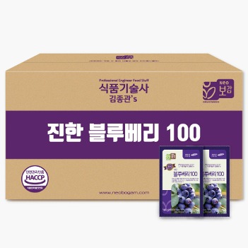 식품기술사 김종관&#039;s 진한 블루베리100 실속포장 60포
